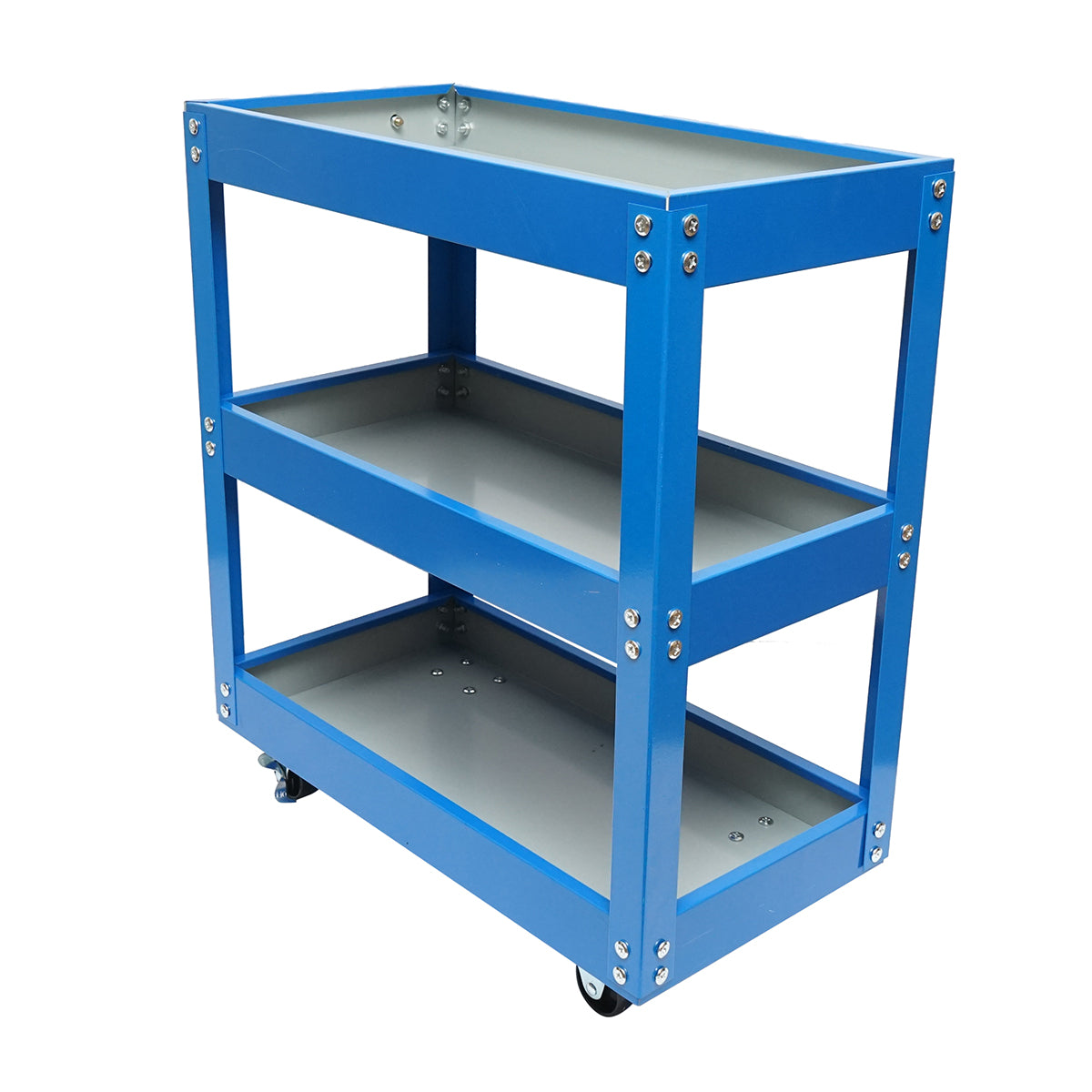 Kerekes fém kocsi 3 polccal a szerszámok számára 510x260x575mm
