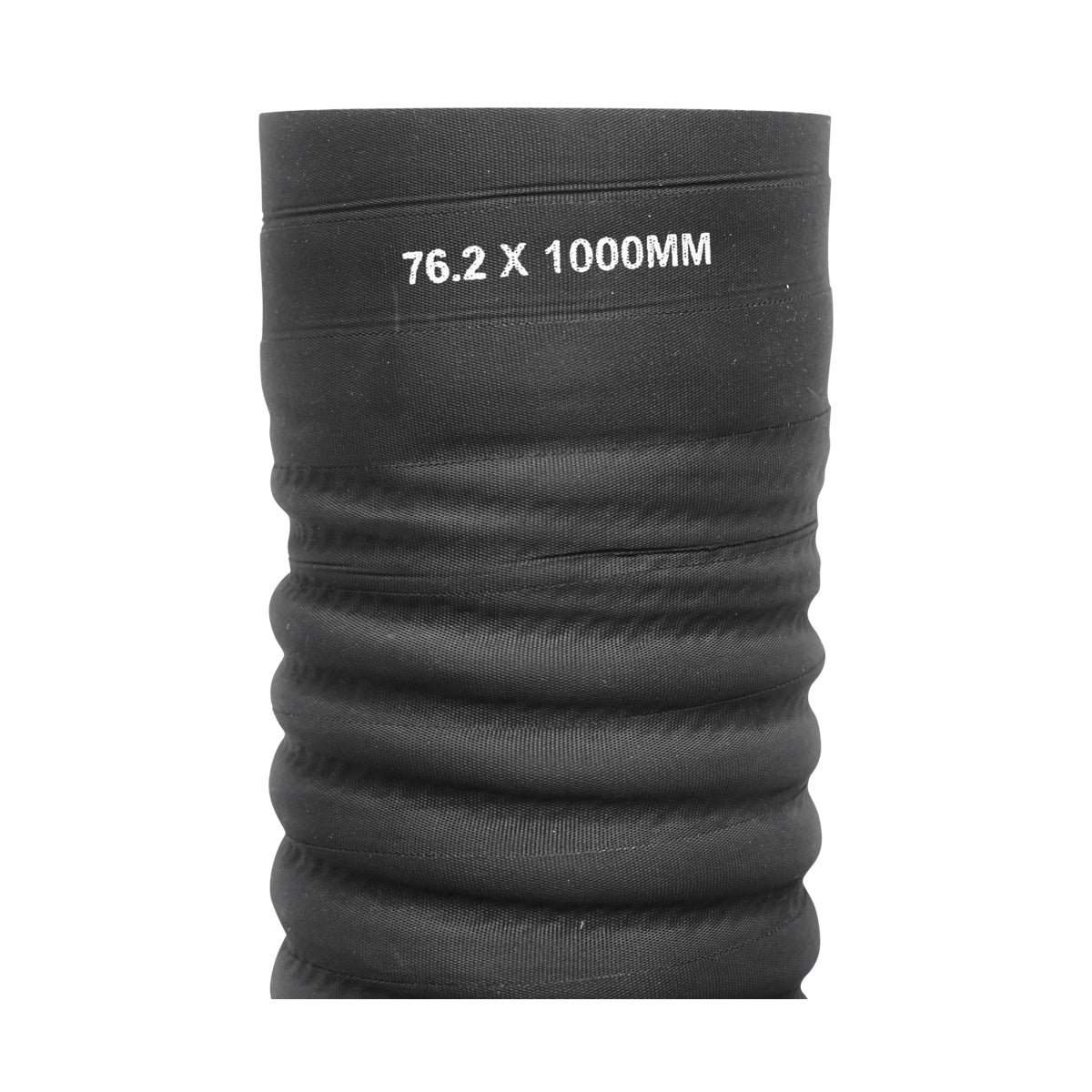 Rugalmas hűtőtömlő int. 76,2x1000mm gumi textilbetéttel és fémspirállal 6,9 Bar Breckner Germany