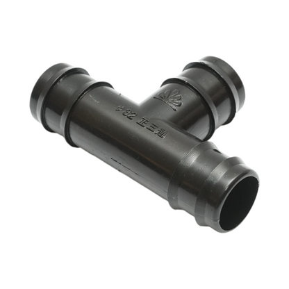Egyenlő csatlakozó csonk 32x32x32mm csepegtetőcsőhöz öntözőrendszerekhez