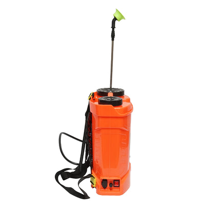 Elektromos permetező 12 literes tartállyal, 12V-os akkumulátor, 4 cserélhető THOR fúvóka.