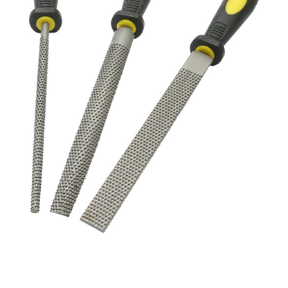 3 darabos univerzális vegyes reszelő szett 200mm Crownman