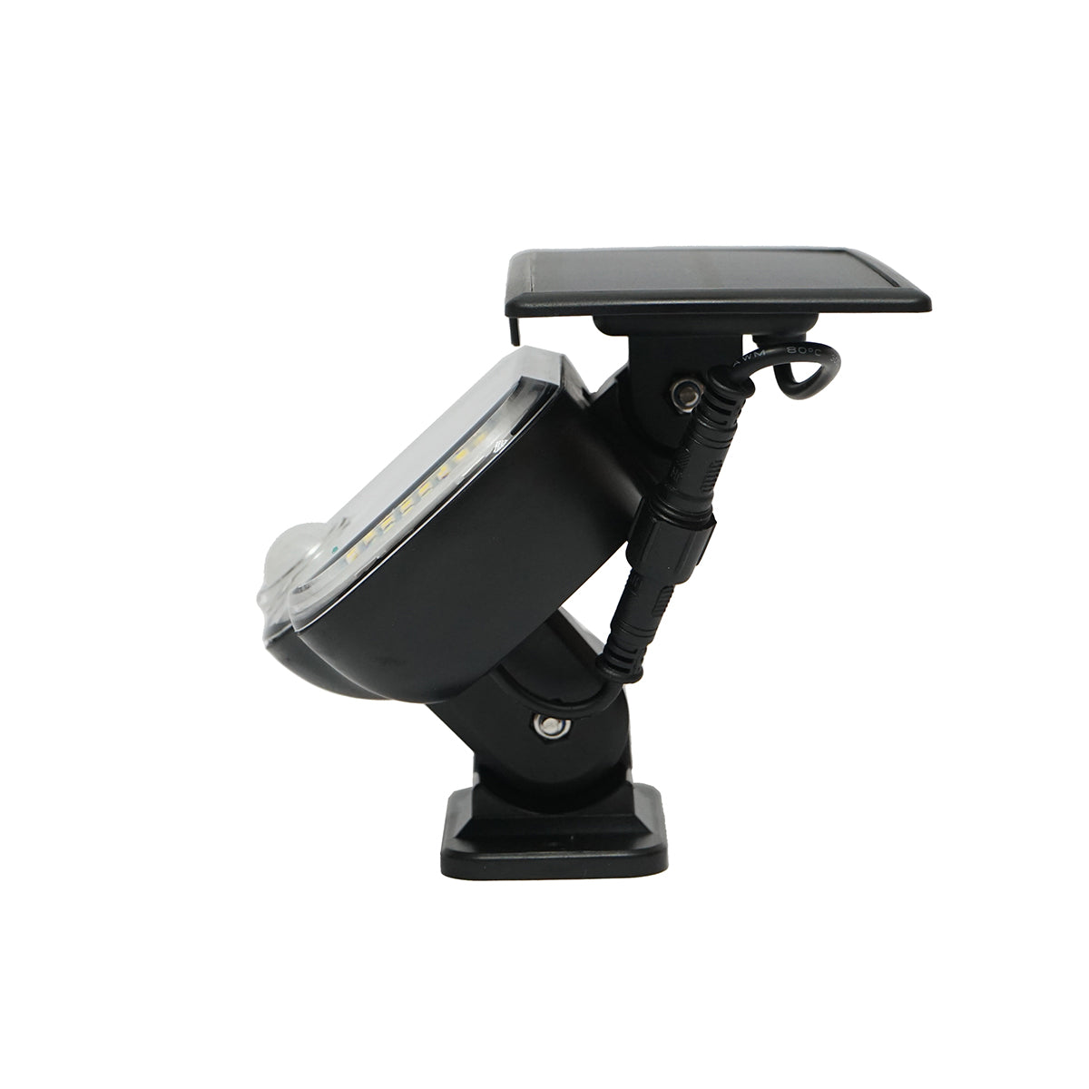 Napelemes LED lámpa 0,8 W-os fali panellel, 3,7 V-os, 1200 mAh-s akkumulátorral és Breckner Germany mozgásérzékelővel.