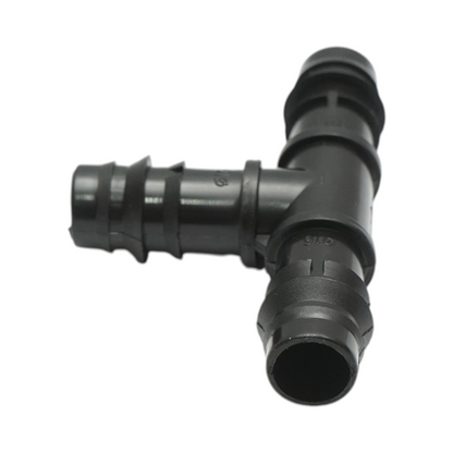 Egyenlő csatlakozó csonk 16x16x16mm csepegtetőcsőhöz öntözőrendszerekhez