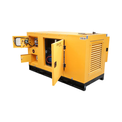Háromfázisú hangszigetelt elektromos generátor 27.5KVA, 230/400V, Ricardo 30kW ZH4100D dízelmotor Breckner Germany