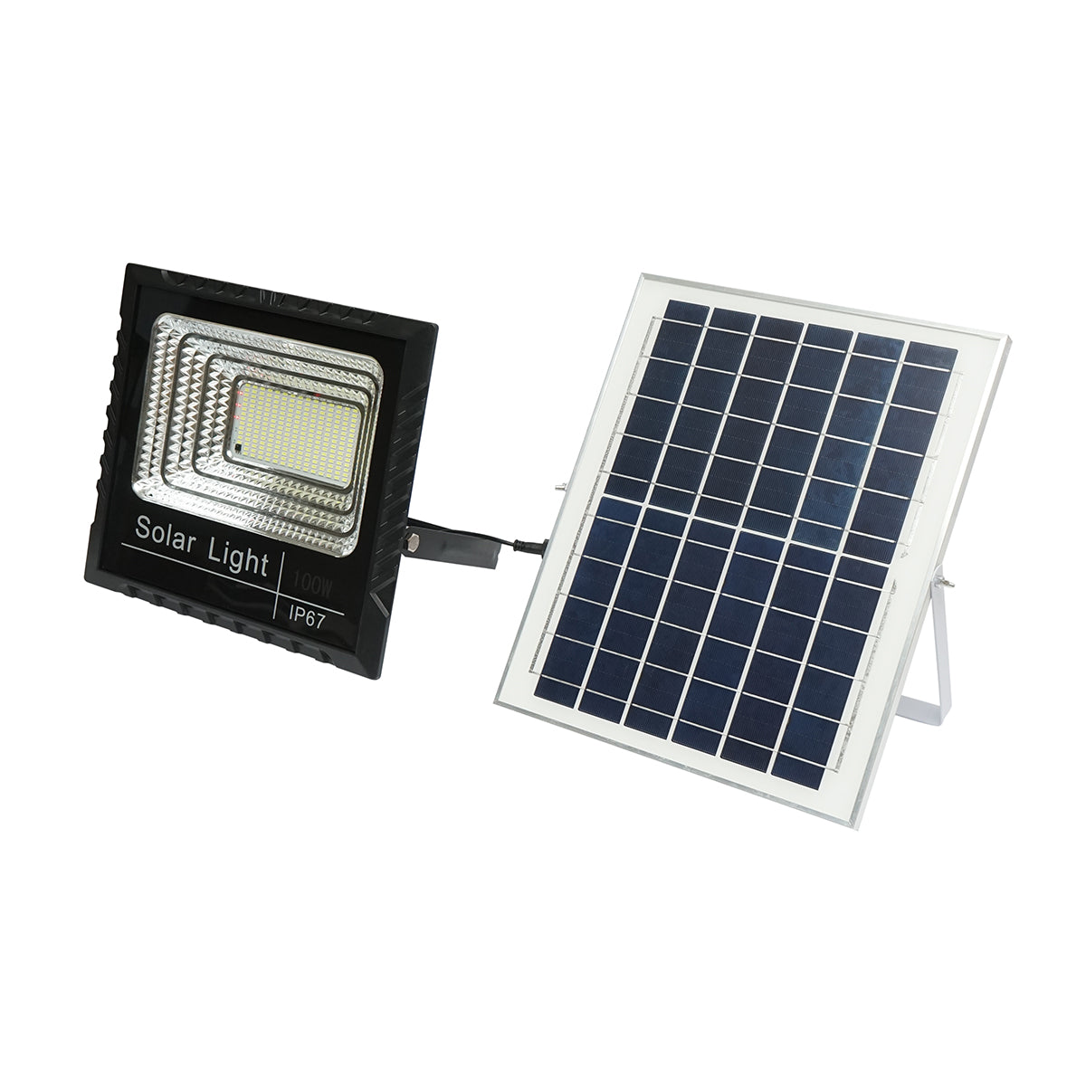 100W ledes reflektor 15W-os napelemmel, 1800mAh akkumulátorral és IP67-es távirányítóval Breckner Germany