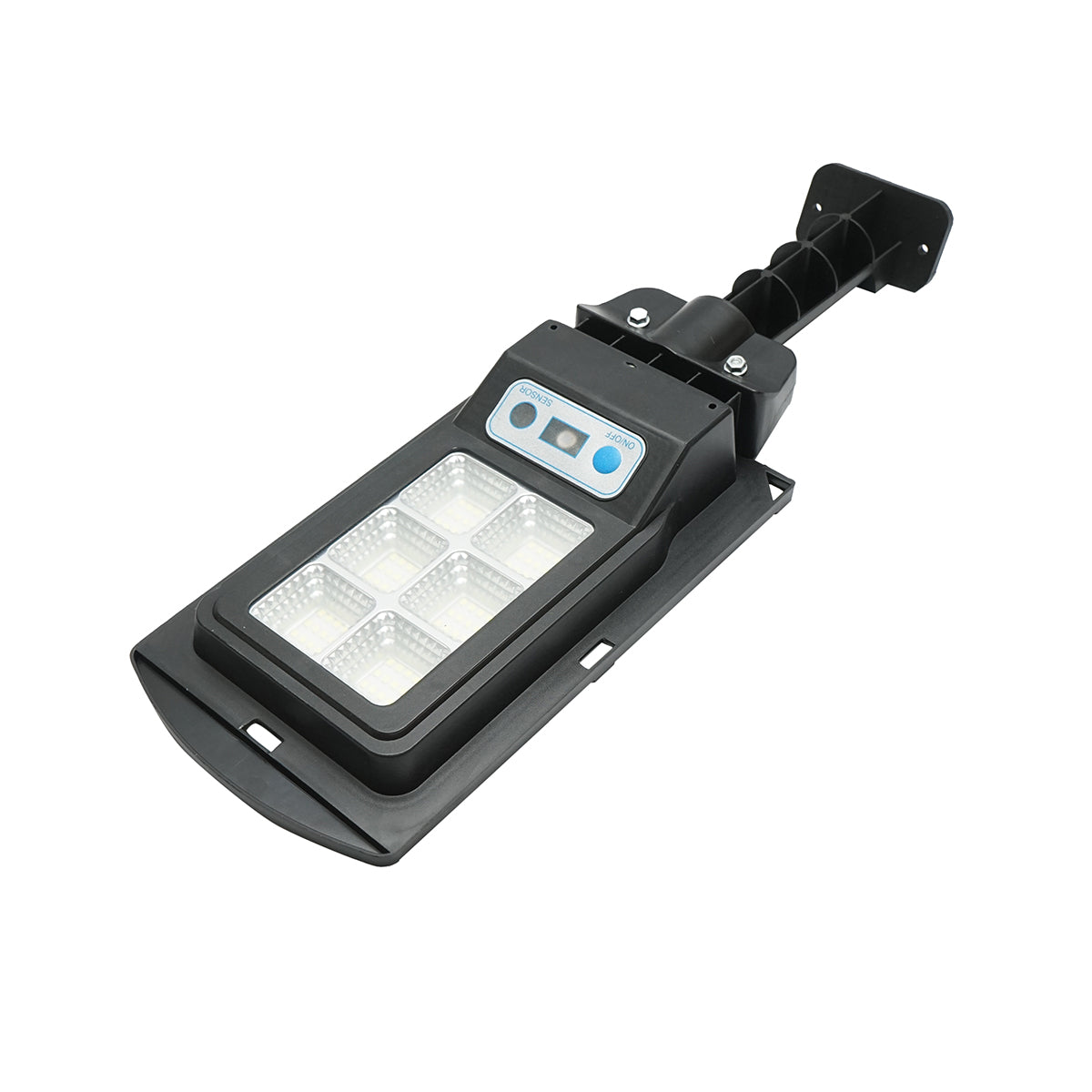 Napelemes LED utcai utcai lámpa 6500K 3W-os napelemmel, 12000mAh akkumulátorral, IP67 oszlopra szerelhető Breckner Germany