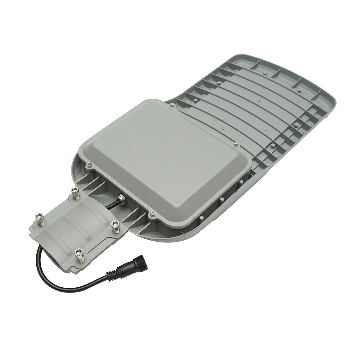 2800LM, 6500K LED utcai lámpa 50W-os napelemmel, 45Ah LiFePO4 akkumulátorral, távirányítóval, IP65 oszlopra szerelhető