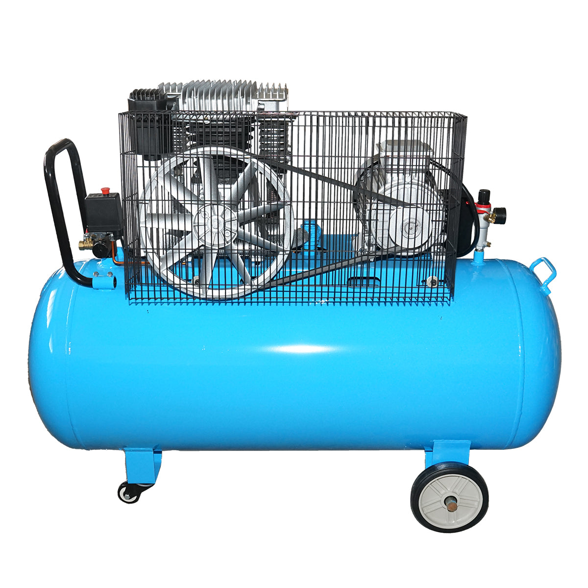 Légkompresszor 380V, 270L, teljesítmény 4kW/5.5CP maximális nyomás 8 Bar, áramlás 600L/min Breckner Germany