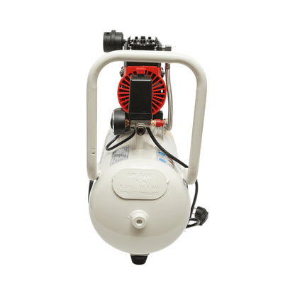 24 literes légkompresszor, 2 hengeres 1 kW/1,3 LE motor, maximális nyomás 8 bar, levegőbeömlési térfogat 130 l/perc Breckner Germany