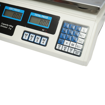 Elektronikus mérleg LCD kijelzővel max 40 kg 4V-os akkumulátorral Breckner Germany