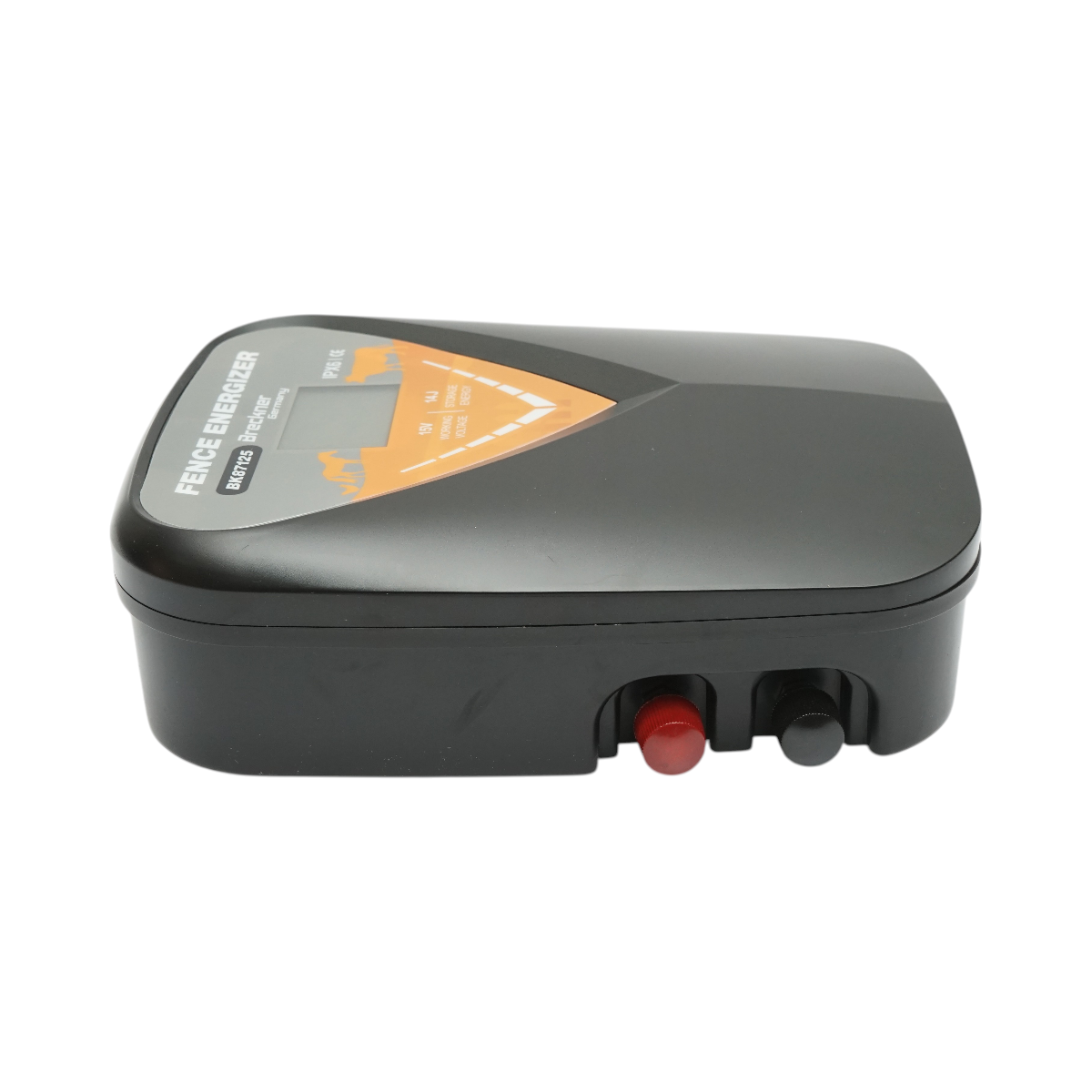 Impulzusgenerátor készülék 14 Joule, 12V/220V, 140 km LCD kijelzővel villanykerítéshez IPX6 Breckner Germany