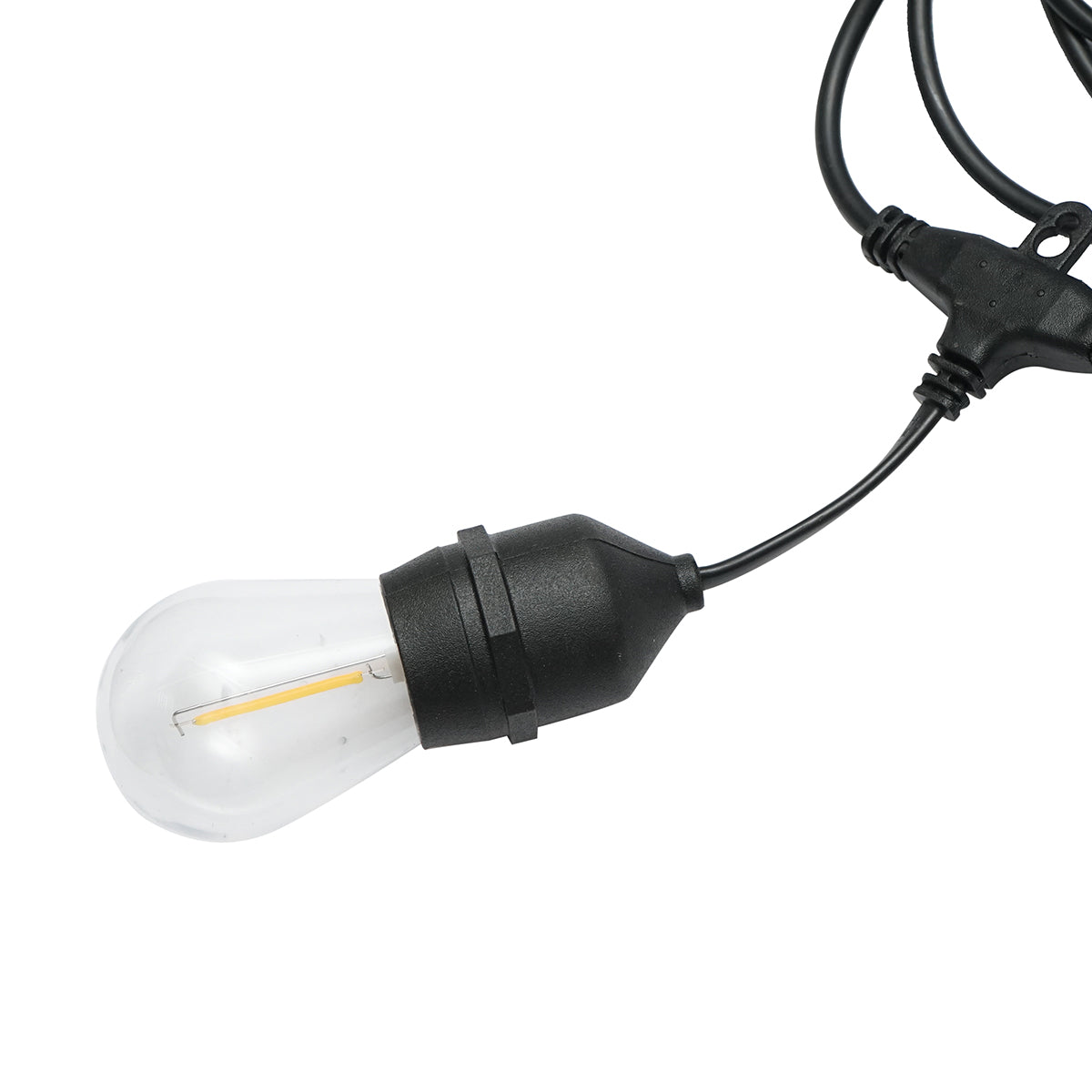 Kültéri LED világítási rendszer 12 E27 foglalat, 6m kábel, 220V IP44 Breckner Germany