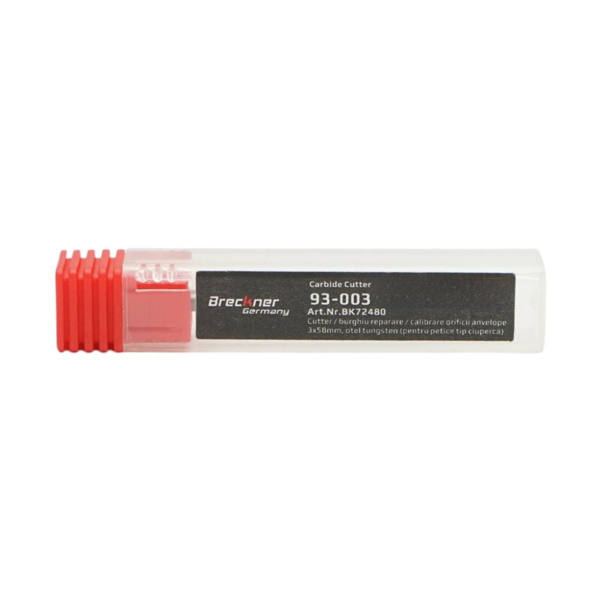 Fúrómaró gumifoltok kalibrálásához gombatípus 3x58mm volfrámacél 94-003 Breckner Germany