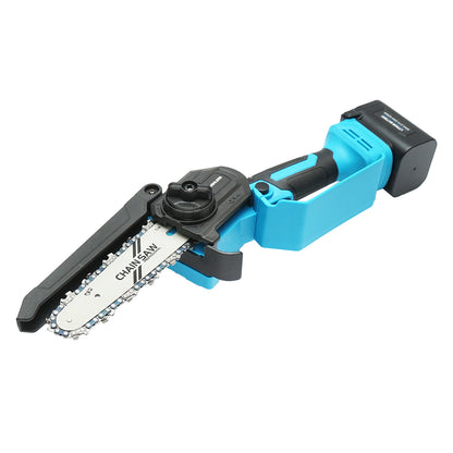 Mini elektromos fűrész 500W Li-ion 21V akkumulátorral, vágási átmérő 180mm