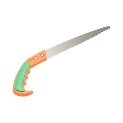 Kerti kézifűrész 270mm, védőburkolat, acél penge, műanyag markolat