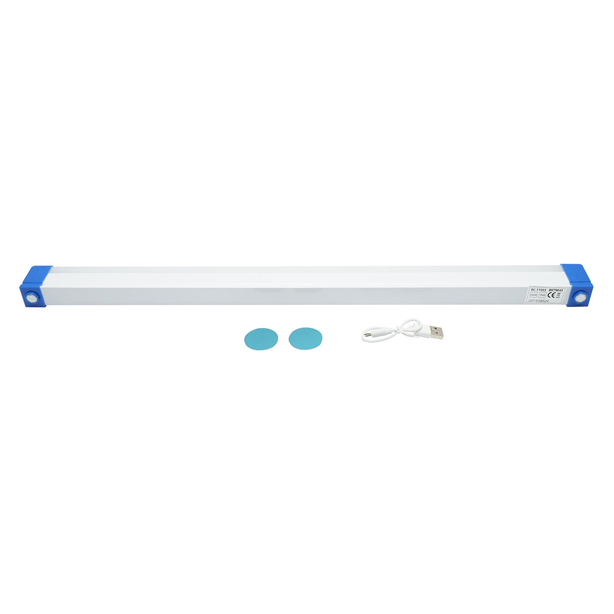 90W, 6500K LED lámpa mágneses markolattal és 2400mAh újratölthető akkumulátorral 520x23x38mm IP20 Breckner Germany