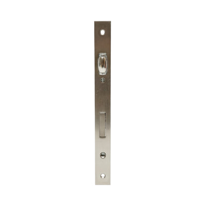 Beépített ajtózár görgővel 38x174mm, előlap 23x240mm, szatén nikkel, csavarok mellékelve
