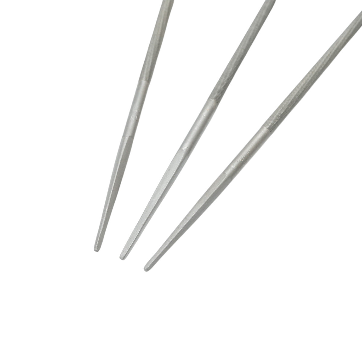 3 darabos csúcsos kerek reszelő lánc fűrészhez 5x200mm 13/64 inch