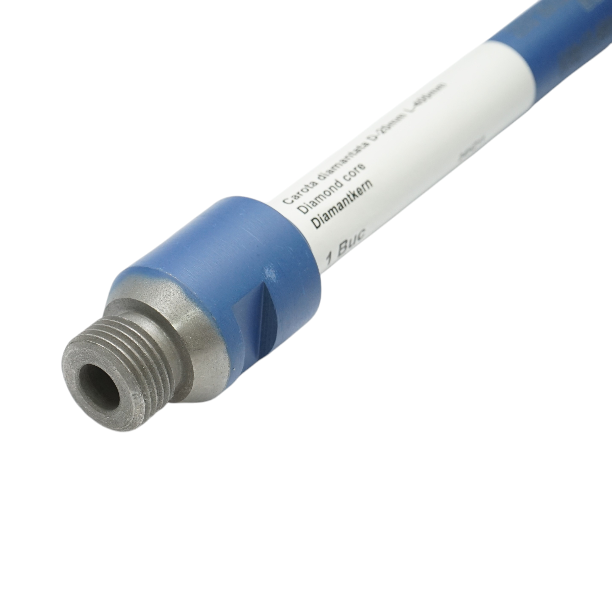 Gyémánt magfúrófej 20x400mm, 1/2 GAS külső menet, nedves fúrás betonhoz, téglához Breckner Germany