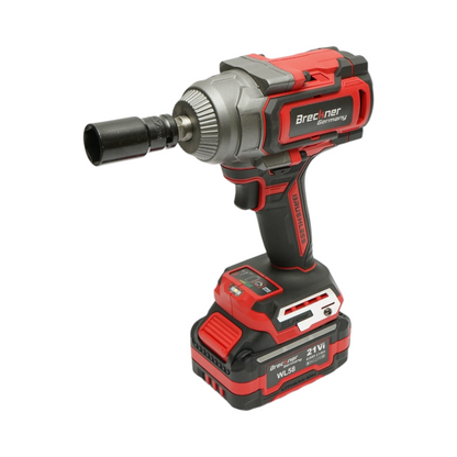 Ütvecsavarozó, légkulcs 1/2 inch 900W, 2 akkumulátor 21V, 4Ah Li-ion, LED, Brushless, 1100Nm, 0-1400/1900/2400rpm Breckner Germany