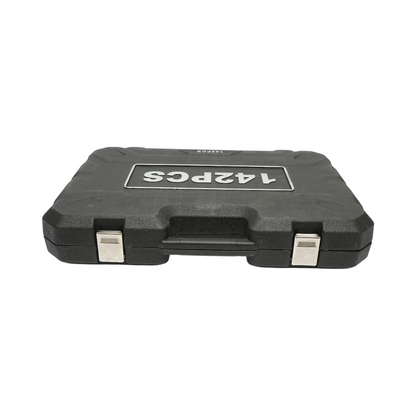 Csöves, fix és gyűrűs csavarkulcsok, bitek, bit, hatlapos, torx Cr-V 142 darab Breckner Germany