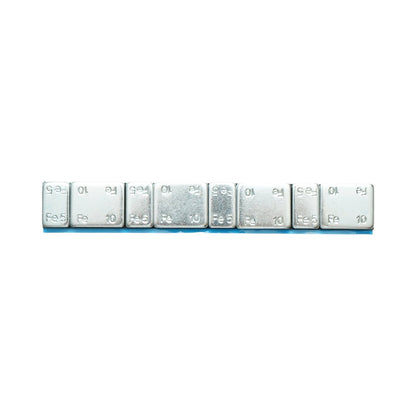 Önműködő ragasztós cinkozott ellensúlyok kerékegyensúlyozáshoz Fe 60g (5gx4 db + 10gx4 db) 100 szalag/doboz