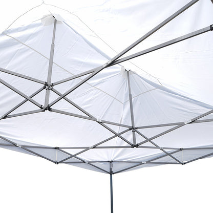 3m x 4.5m fehér zászlós sátor, állítható magasságú, összecsukható Breckner Germany