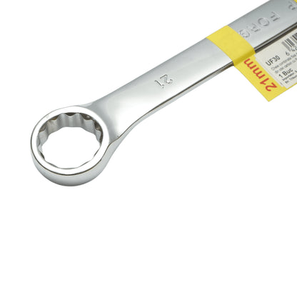 Crownman 21 mm-es szénacél gyűrűs és rögzített kombinált csavarkulcs