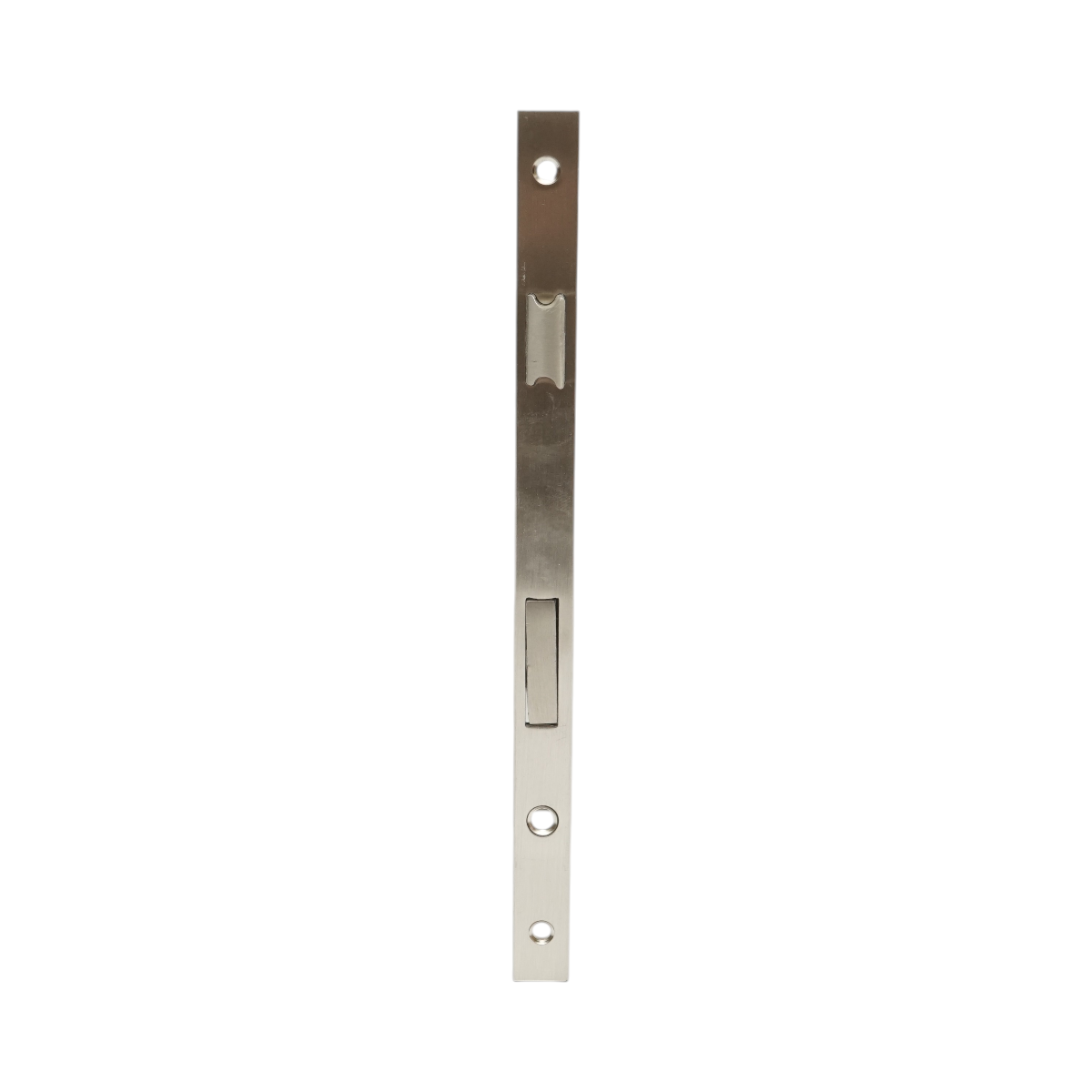 Beépített ajtózár nyelvvel 48x174mm, előlap 16x240mm, szatén nikkel, csavarok mellékelve