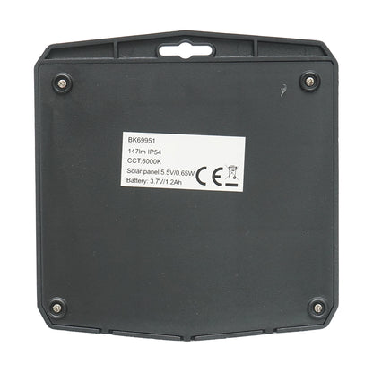 Napelemes LED lámpa 147lm falra, kerítésre, lépcsőre 0,65W/5,5V napelemmel, 3,7V/1,2 Ah akkumulátorral és IP54 mozgásérzékelővel Breckner Germany