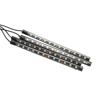 LED szalag autós környezeti fények 12V távirányítóval, zenei vezérléssel 4x267mm RGB Breckner Germany