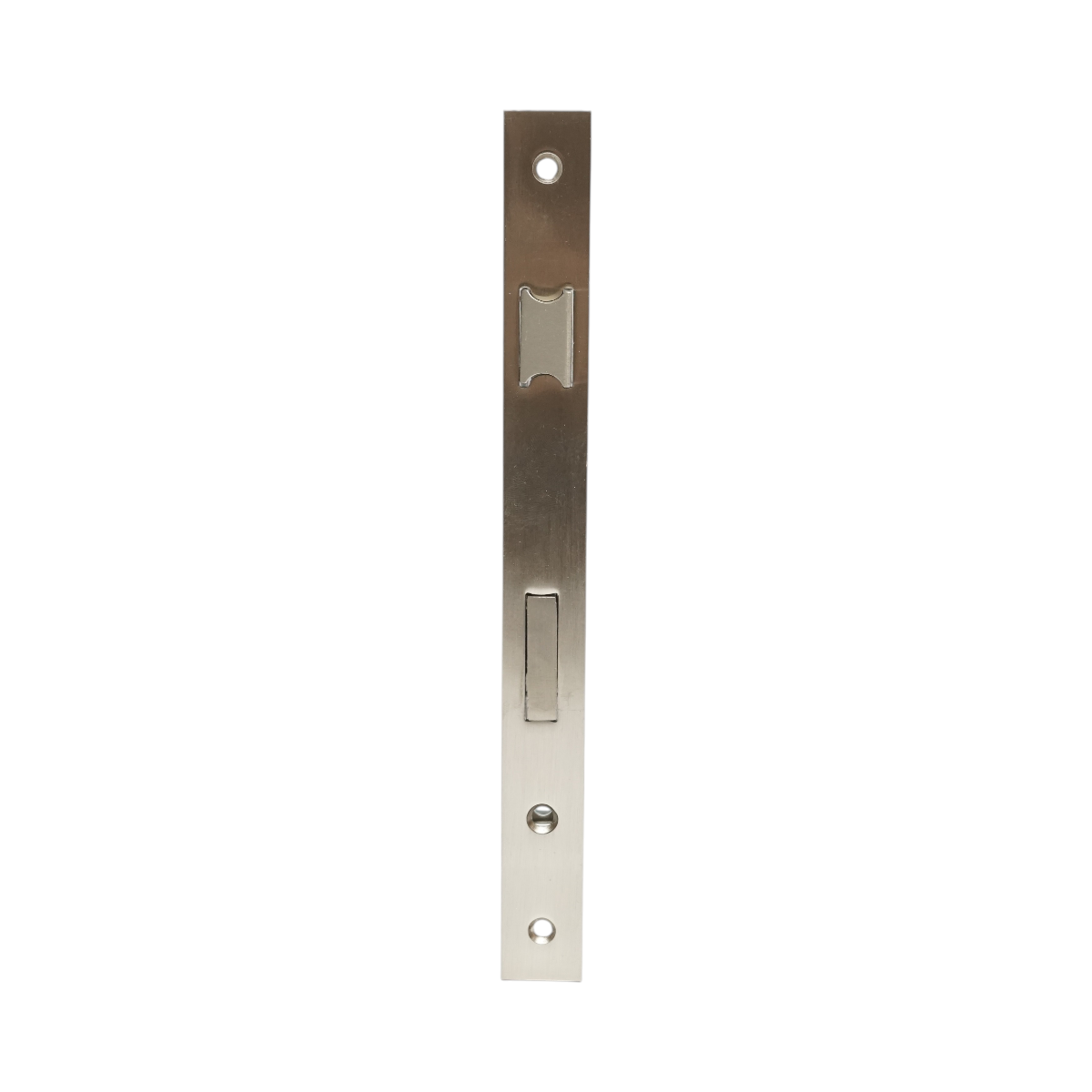 Beépített ajtózár nyelvvel 38x174mm, előlap 23x240mm, szatén nikkel, csavarok mellékelve
