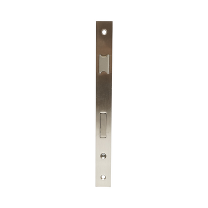 Beépített ajtózár nyelvvel 38x174mm, előlap 23x240mm, szatén nikkel, csavarok mellékelve
