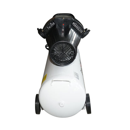 100 literes légkompresszor, 1,5 kW/2 LE V-twin motor, maximális nyomás 8 bar, levegőbeömlési térfogat 360 l/perc Breckner Germany