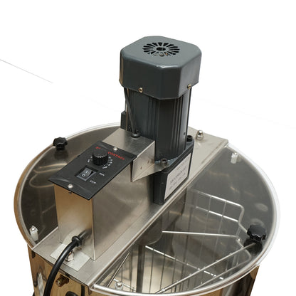 Elektromos méhészeti centrifuga, pörgetőgép 120W 220V, rozsdamentes acél mézkiszedő 3 kerettel