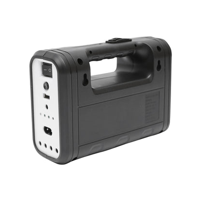 Hordozható LED világító készlet 3 izzóval / reflektorral, napelemmel és 6V, 4.5Ah akkumulátorral halászathoz, kempingezéshez GD-8017