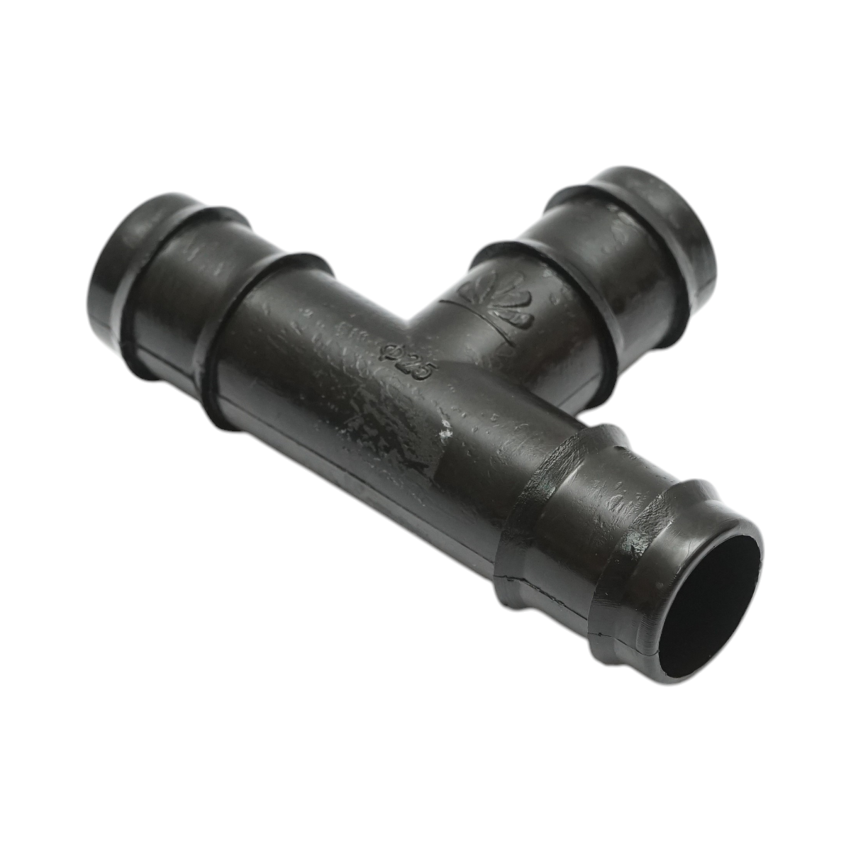 Egyenlő csatlakozó csonk 25x25x25mm csepegtetőcsöves öntözőrendszerekhez