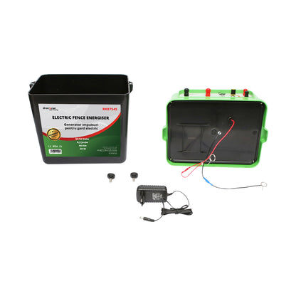 Impulzusgenerátor készülék DC 220V/AC 12V 6.2 Joule, 40 km elektromos kerítés Breckner Germany