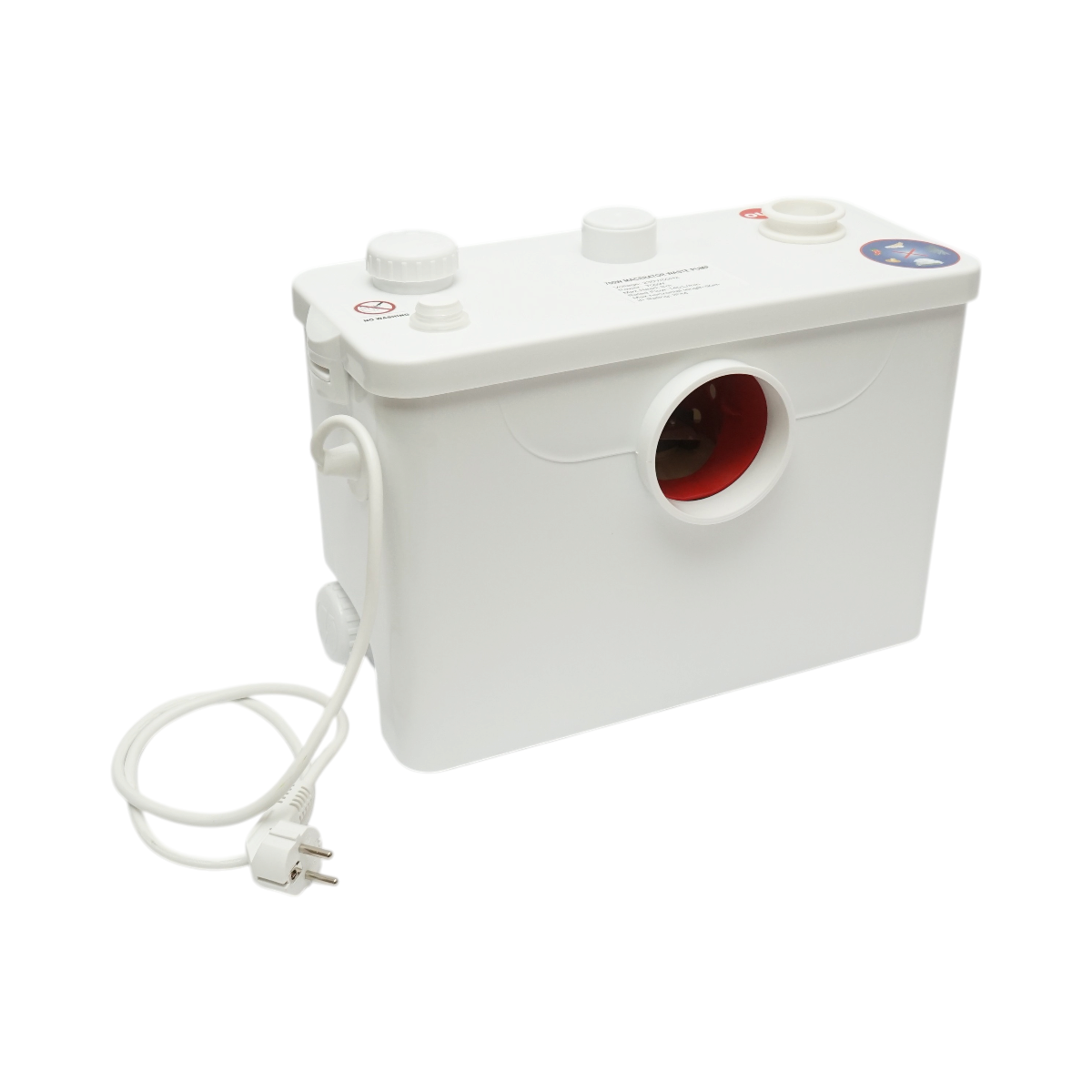 Pompa macerator szennyvíz 700W, 220V, teljesítmény 8400 L/h, emelési magasság 9m, vízszintes 90m IP44
