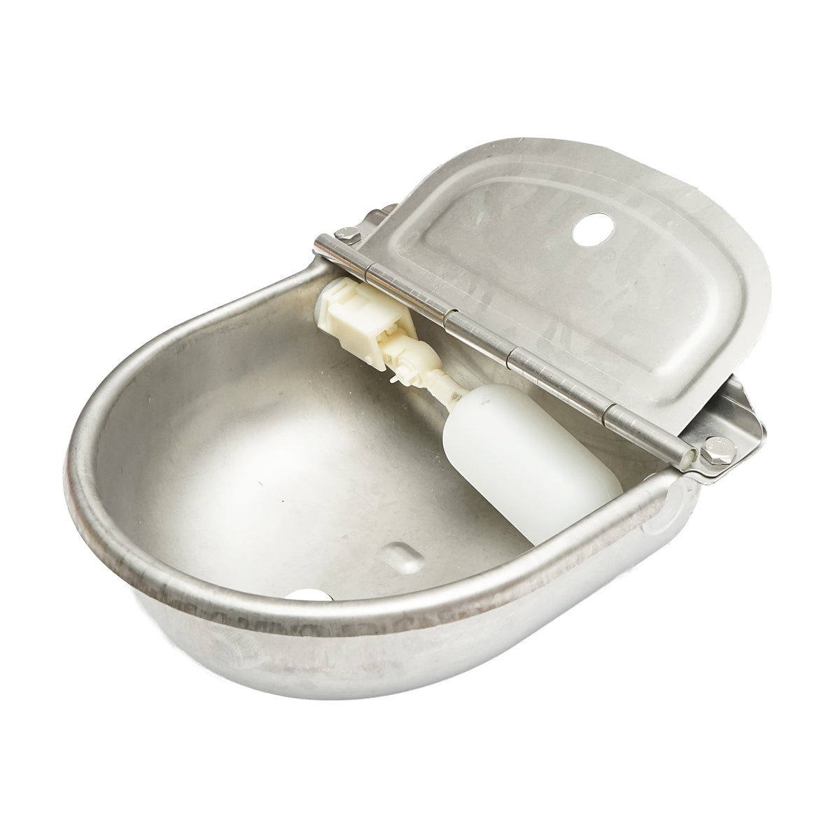 Breckner Germany rozsdamentes acél birka itató állandó szintszabályozóval 2.5L 250x240x100mm és 750mm tömlőmenettel 1/2 Breckner Germany