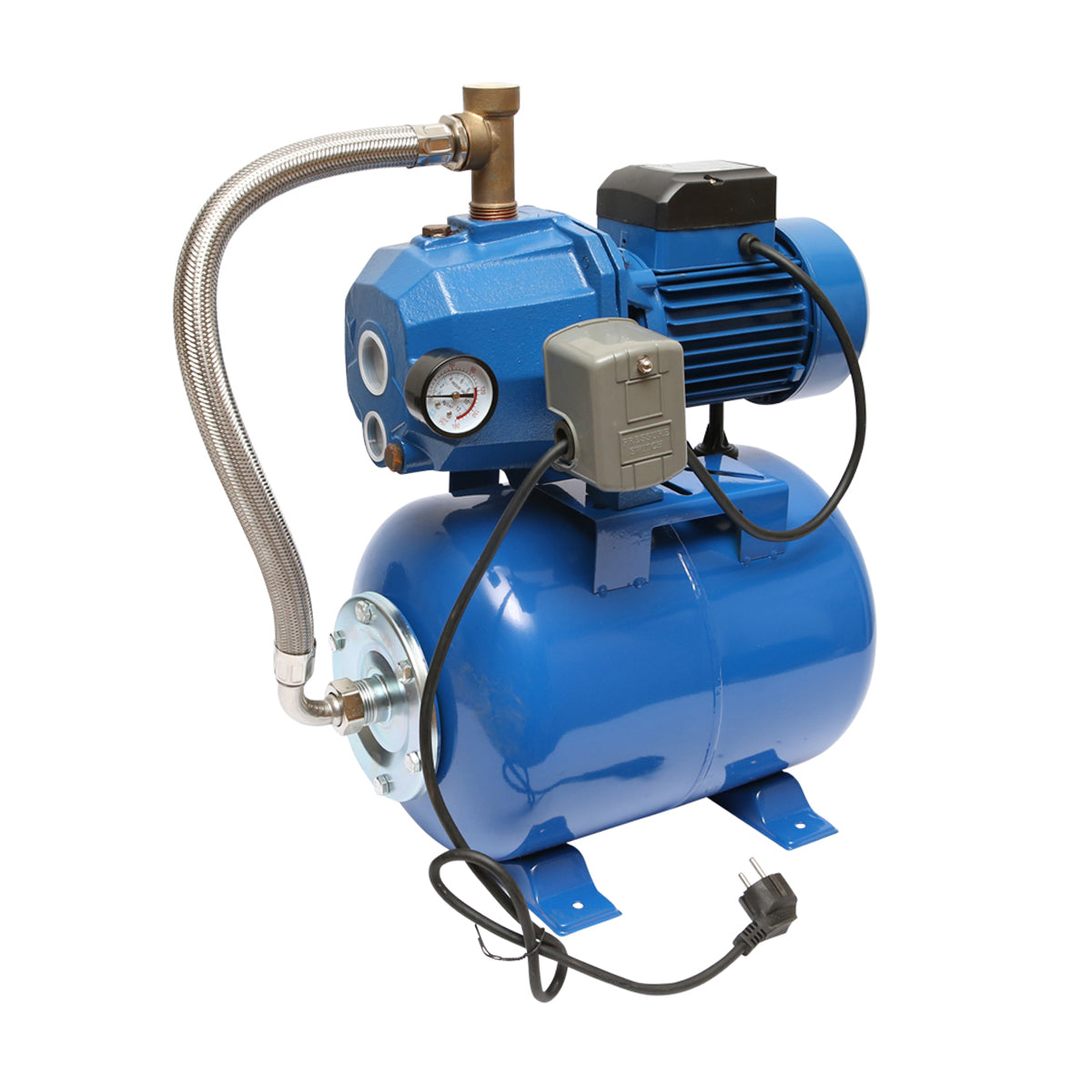 Víznyomásos tartály 750W 220V, áramlás 46L/min, H39m, tartály 24L, fordulatszám 2860 r/min, kidobóval AUTODP255 Breckner Germany