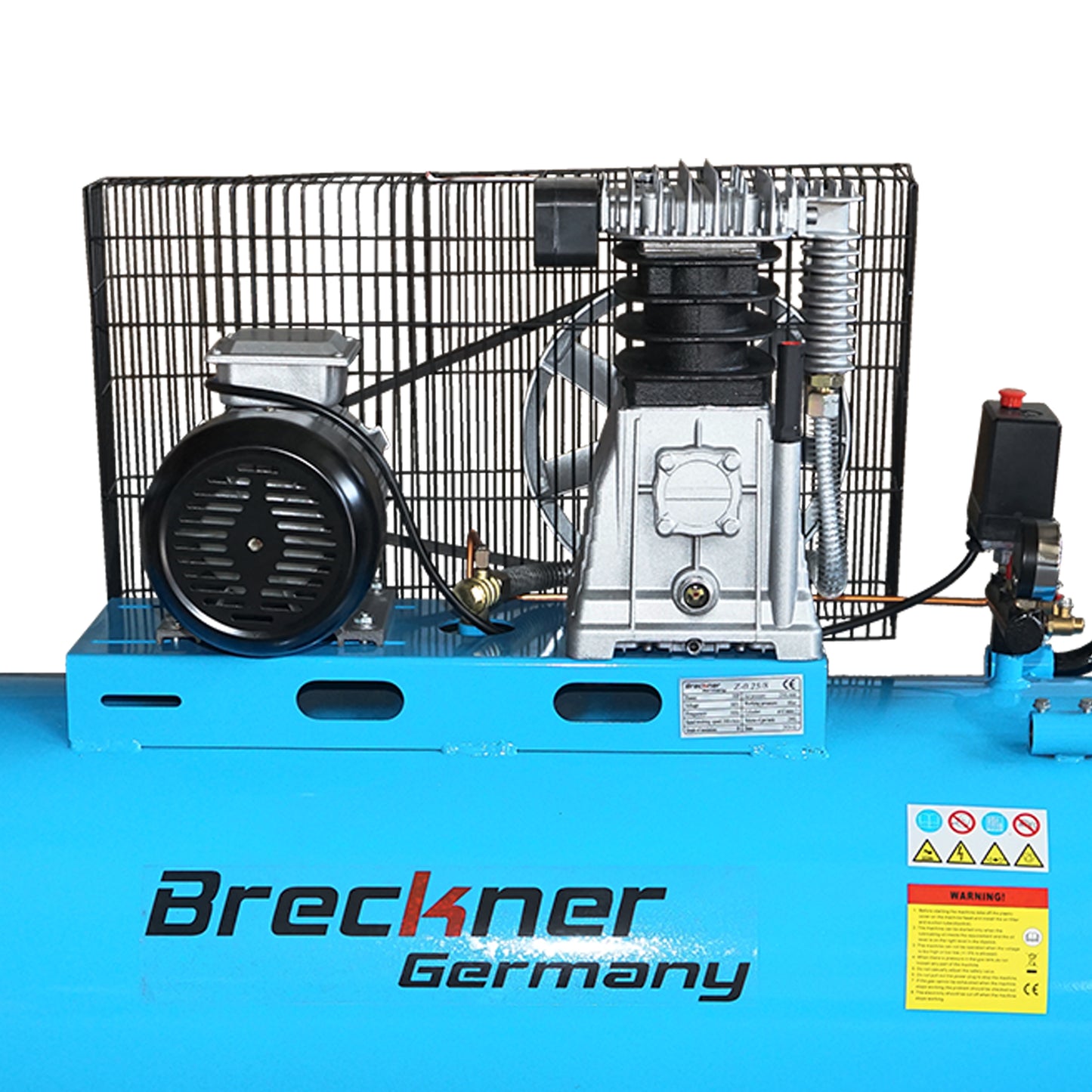 Légkompresszor 380V, 200L, teljesítmény 2,2kW/3CP maximális nyomás 8 Bar, áramlás 250L/min Breckner Germany