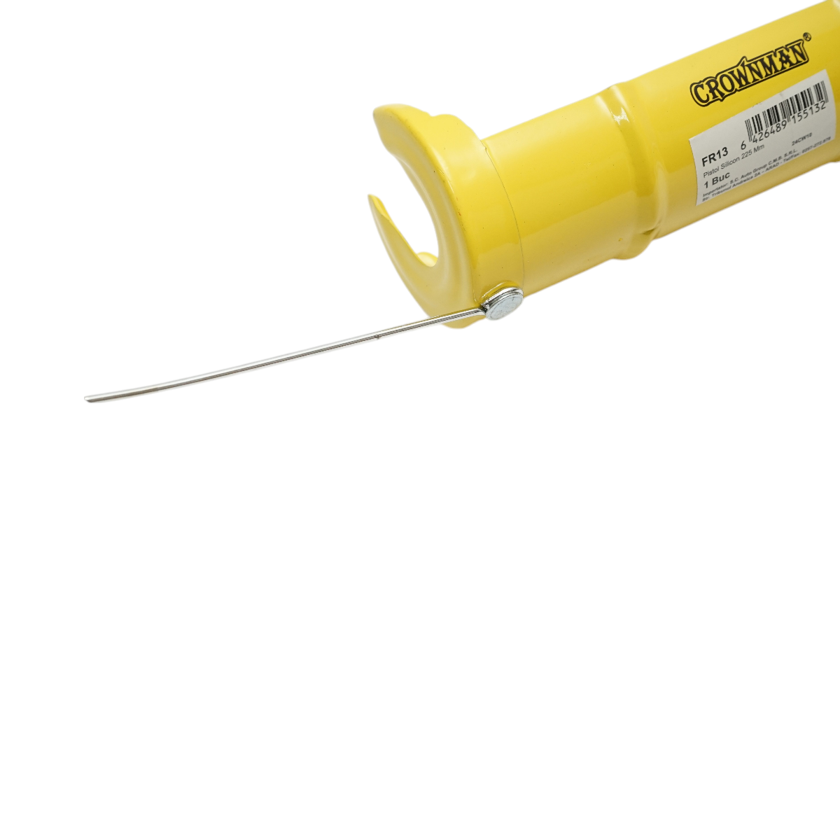 Crownman 225 mm-es professzionális szilikon csőpisztoly, integrált vágó, tű és horogszárral és horogszárral