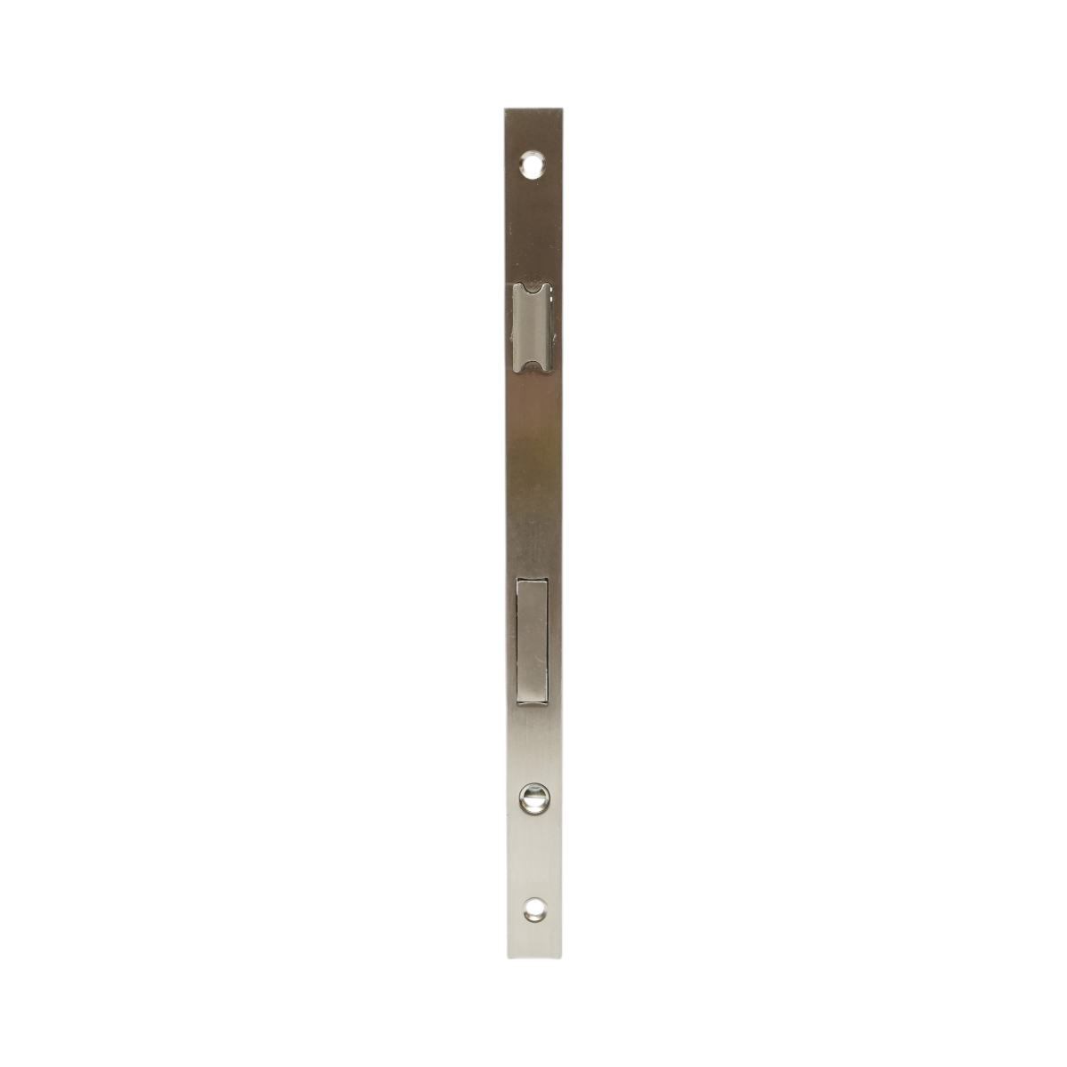 Beépített ajtózár nyelvvel 43x174mm, előlap 16x240mm, szatén nikkel, csavarok mellékelve