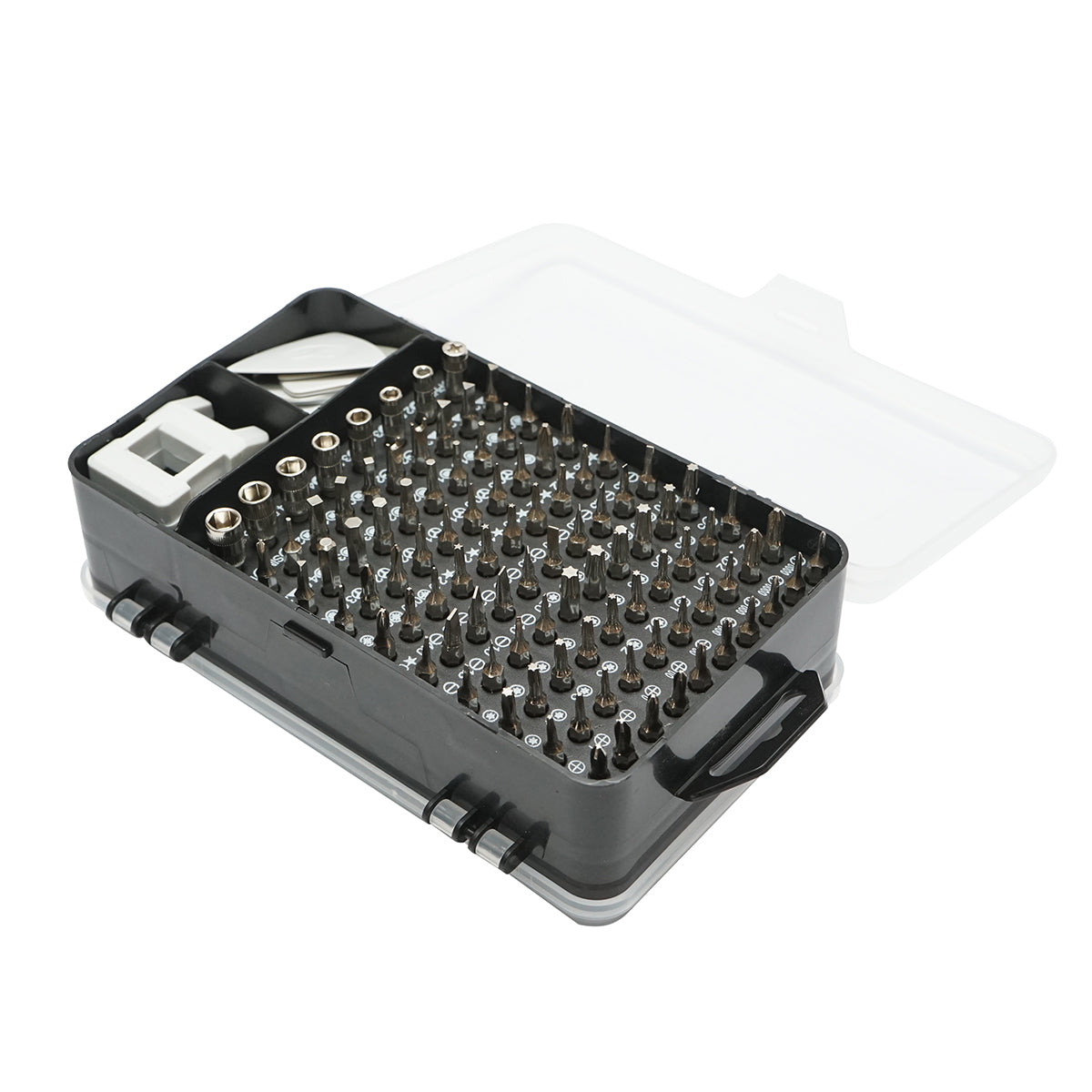 Precíziós csavarhúzó készlet bitek, torx, kereszt, hatszögletű, elektronika 139 db