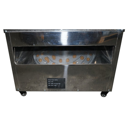 Rozsdamentes acél koppasztó gép, csirke pucoló 2200W, 220V max kapacitás 6 madár, 157 ujj, 240 r/min IP68