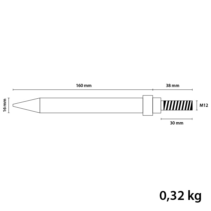 Colt bilincs M12 vastag, kiváló minőségű PP4