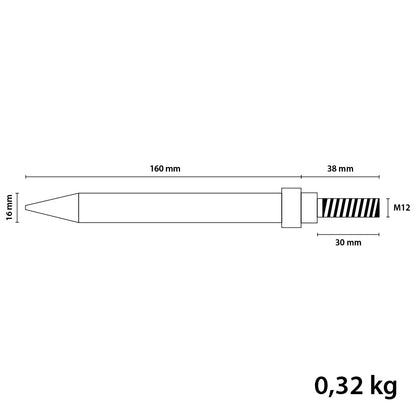 Colt bilincs M12 vastag, kiváló minőségű PP4