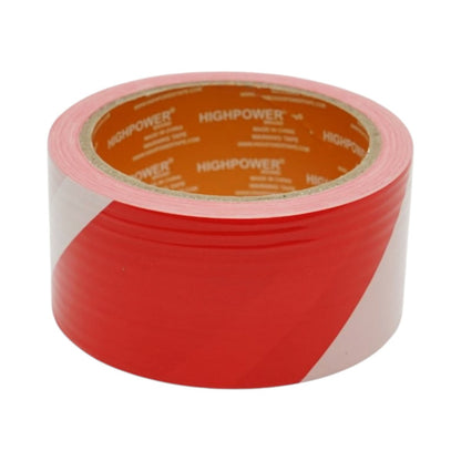 Elhatárolási és jelzőszalag 50mm x 100m piros-fehér PE HighPower