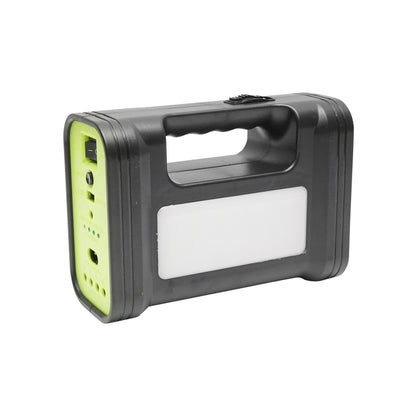 Hordozható LED világító készlet 3 izzóval / projektorral, napelemmel és akkumulátorral 6V, 4.5Ah horgászáshoz, kempingezéshez GD-17